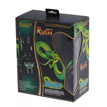 Наушники SmartBuy RUSH SNAKE SBHG-1200 Black-Green