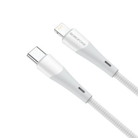 Кабель IPhone Lightning - Type-C 2.4A Borofone BX60 1m, 20W White