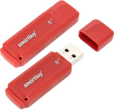 Flash USB 2.0 - 8Gb Smart Buy Dock Red