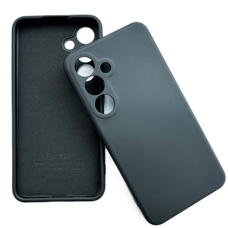 Накладка Samsung S24 черный Silicone case