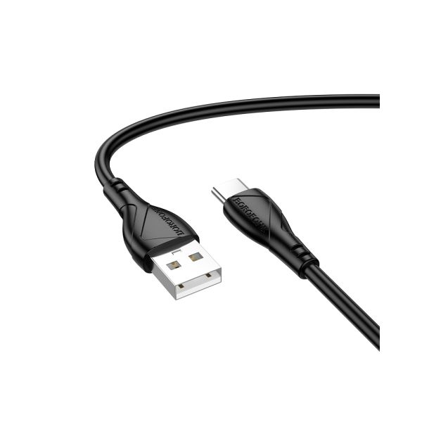 Кабель Type-C - USB 3.0A Borofone BX121 Energy 1m Black