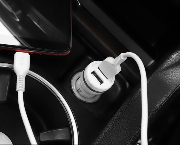 АЗУ Type-C 2.4A 2USB HOCO Z27 White
