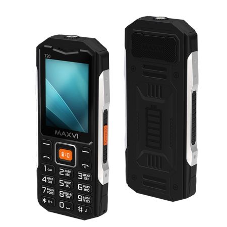 Мобильный телефон Maxvi T20, 1.77”, 2 sim-карты, 1500 mAh Черный