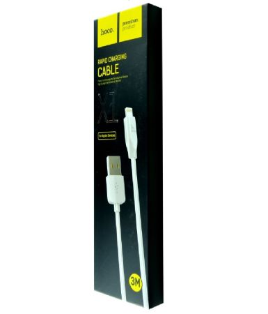 Кабель iPhone Lightning - USB 2.1A HOCO X1 3m White