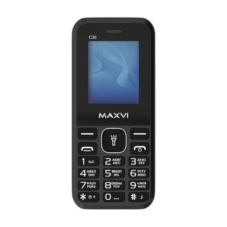 Мобильный телефон MAXVI C30, 1.77”, 2 sim-карты, 600 mAh Черный