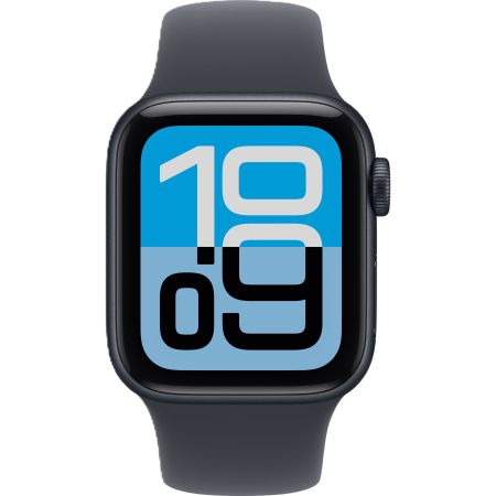 Смарт-часы Apple Watch SE 3 (2025), 40 мм, корпус цвет «полуночный черный», спортивный ремешок цвета «полуночный черный»