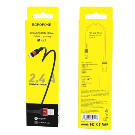 Кабель Type-C 3.0A Borofone BX21 1m Red