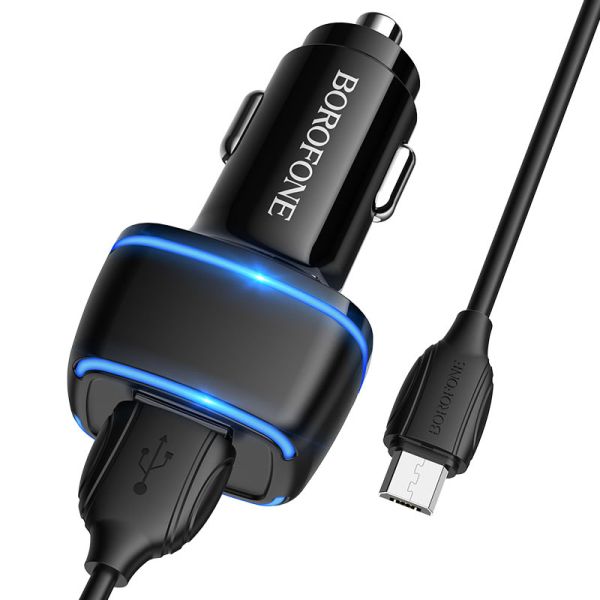 АЗУ micro 2.4A Borofone BZ14 Max Borofone Black