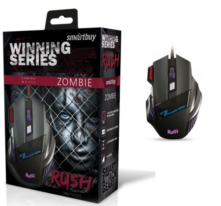 Мышь проводная SmartBuy RUSH Zombie черная (SBM-721G-K)