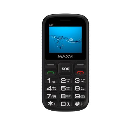 Мобильный телефон Maxvi B201, 2.0”, 2 sim-карты, 1800 mAh Black