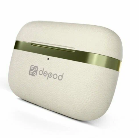 Беспроводные наушники Depod PEAK TWS-004 c шумоподавлением для iPhone и Android слоновая кость