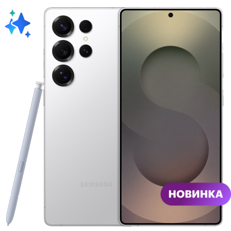 Смартфон Samsung Galaxy S25 Ultra, 12/512Гб Dual nano sim Titanium Whitesilver 