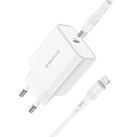 СЗУ Lightning 2,1A, 20W Borofone BA57A  White