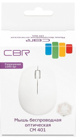 Мышь беспроводная CBR CM 401c White 