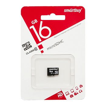 Flesh micro SDHC -16Gb Class10 без адаптера SmartBuy