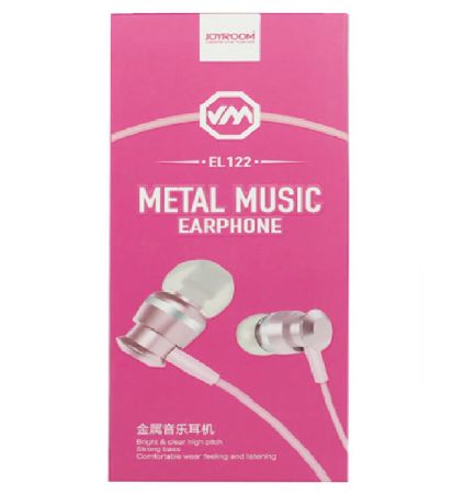 Наушники Joyroom Metal JR-EL122 Rose Gold