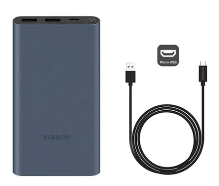 Внешний аккумулятор 10 000мАч 22,5 Вт Xiaomi Power Bank 3 (PB100DZM) Black
