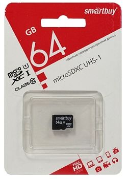 Flesh micro SDHC -64Gb Class 10  UHS-I без адаптера SmartBuy