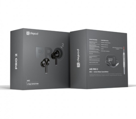 Наушники Depod Sound PRO2, TWS-002 Black