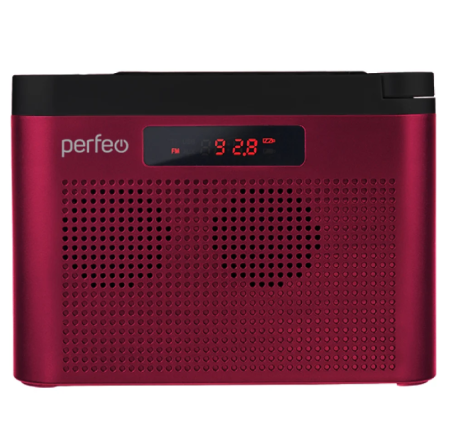 Радиоприемник Perfeo ТАЙГА FM+ 66-108МГц/ MP3/ встроенный аккум,USB/ бордовый (I70RED)