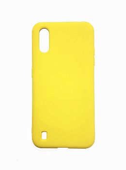Накладка Samsung A015 silicone case св-желтый