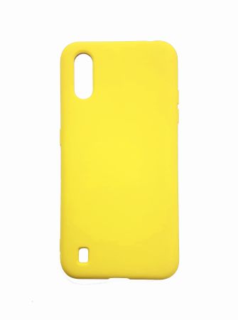 Накладка Samsung A015 silicone case св-желтый