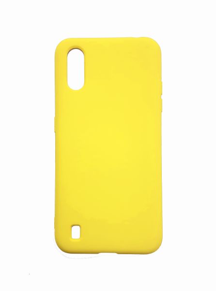 Накладка Samsung A015 silicone case св-желтый