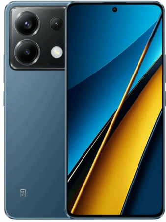 Смартфон Xiaomi Poco X6 5G, 8/256Гб Global, Dual nano SIM, Blue