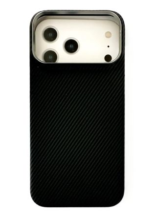 Накладка IPhone 17 Pro Max MORE MagSafe Black карбон мини