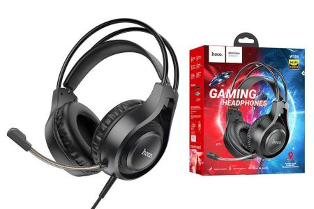 Наушники Hoco W106 Tiger gaming headset Black