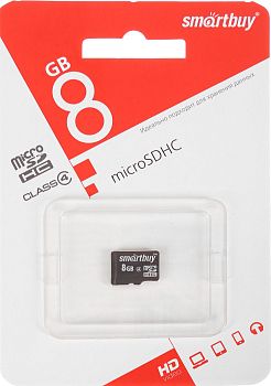 Flesh micro SDHC 8Gb Class10 без адаптера SmartBuy