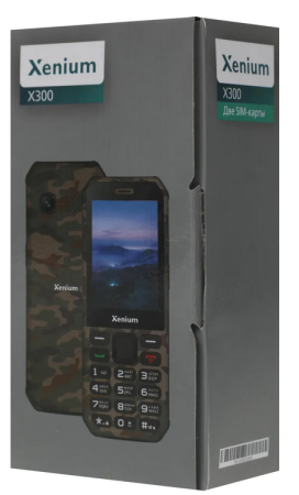 Мобильный телефон Philips Xenium X300, дисплей 2.8", 3000 мAч, Green Camouflage