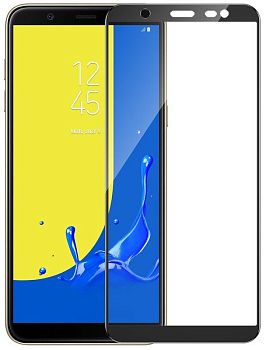 Стекло защитное Samsung J810/ Samsung J8 2018 Черное 3D