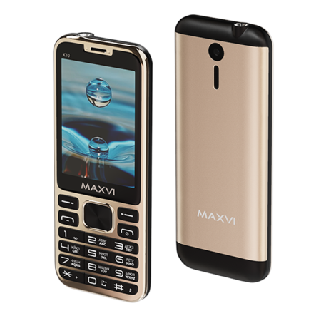 Телефон Maxvi X10 Maxvi X10 metallic gold