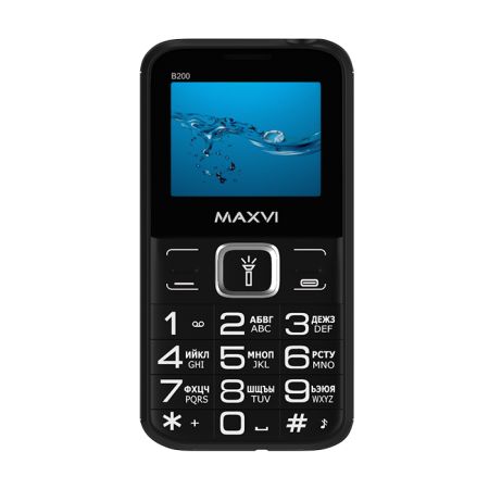 Мобильный телефон Maxvi B200, 2.0”, 2 sim-карты, 1400 mAh Black