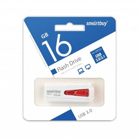 Flash USB 3.0 - 64Gb SmartBuy IRON Black/Red