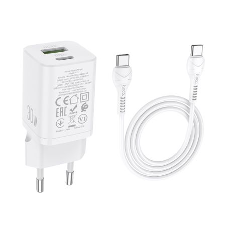 СЗУ Type-c 30W HOCO N13 White