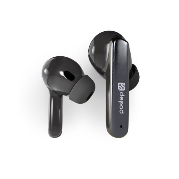 Беспроводные наушники Depod PEAK TWS-004 Bluetooth c шумоподавлением для iPhone и Android Black