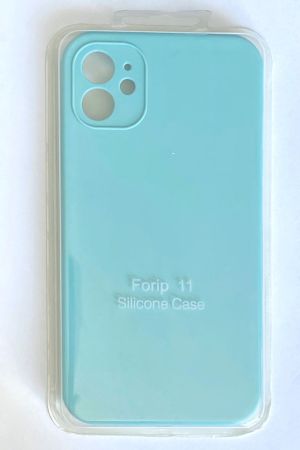 Накладка IPhone 11 silicone case голубой океан