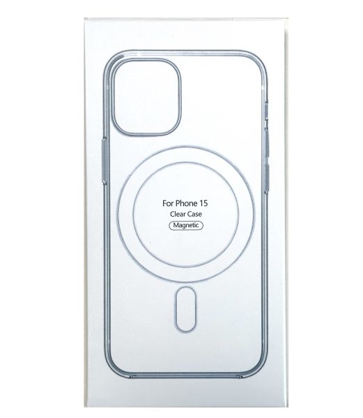 Накладка IPhone 15 прозрачная Magsafe