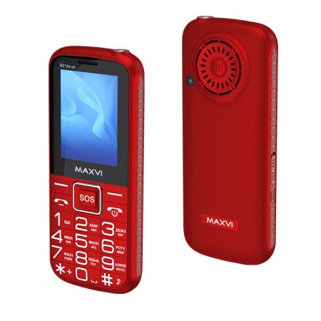 Мобильный телефон Maxvi B21ds up, 2 sim-карты, 2300 mAh, Красный