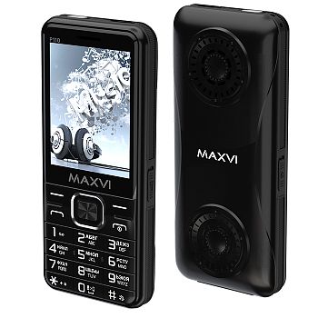 Мобильный телефон MAXVI P110, 2.8”, 2 sim-карты, 4000 mAh Черный