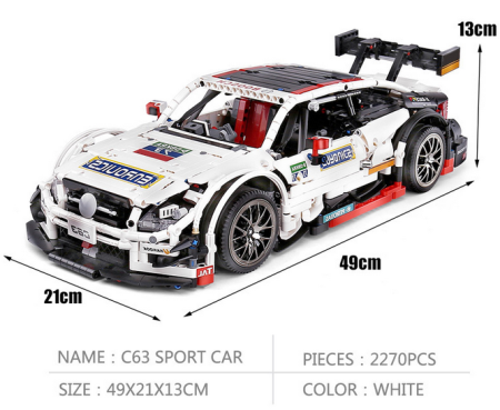 Конструктор Mould King Models С63 Mercedes-Benz C63 AMG DTM, 2270 деталей (13075)