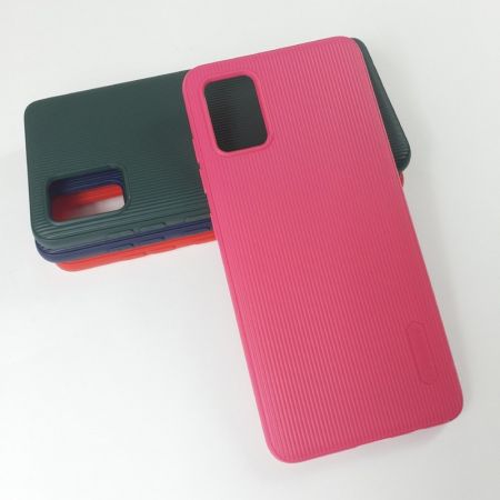 Накладка Samsung A515 малиновый Cherry stripe 
