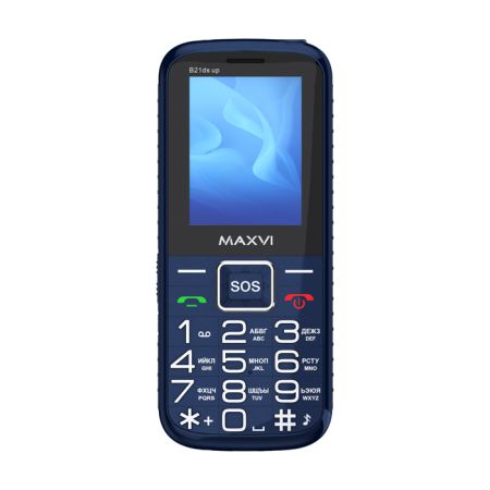 Мобильный телефон Maxvi B21ds up, 2 sim-карты, 2300 mAh Синий