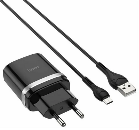 СЗУ micro 3.0A QC3.0 1USB HOCO C12Q Black