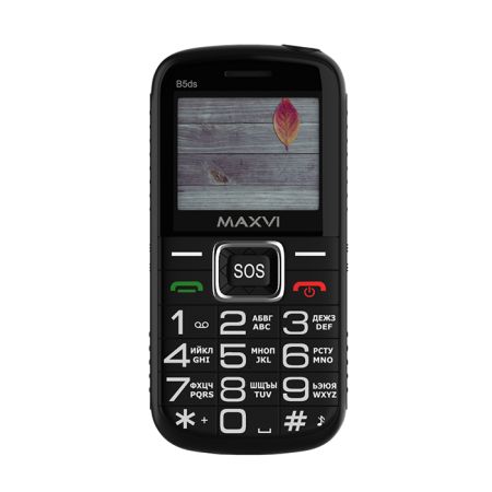Мобильный телефон MAXVI B5ds up, 2.0”, 1600 mAh Черный+Док-станция