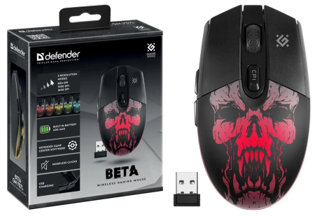 Мышь беспроводная DEFENDER Beta GM-707L LED