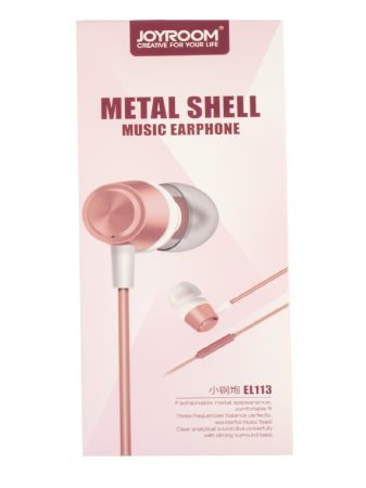 Наушники Joyroom metal JR-EL113 Rose-Gold