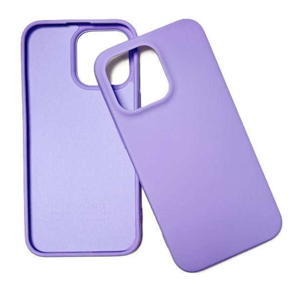 Накладка IPhone 15 pro max лаванда с микрофиброй 